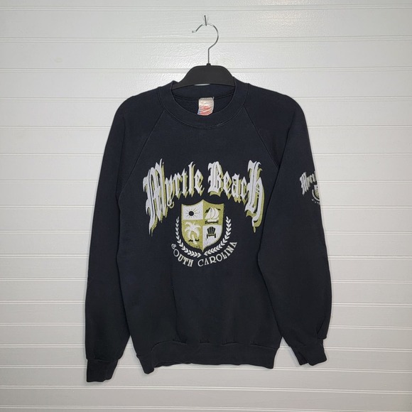 Vintage Myrtle Beach South Carolina Crew Neck Sweatshirt Size XL Made in USA - Picture 1 of 9
